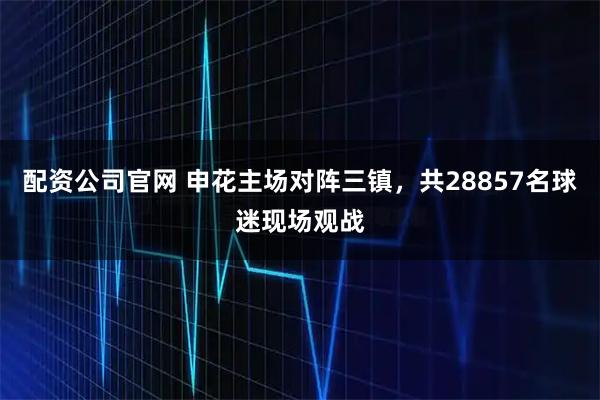 配资公司官网 申花主场对阵三镇，共28857名球迷现场观战